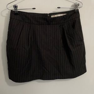 Striped Mini Skirt with Pockets
